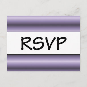 RSVP Purple Invitation Postcard
