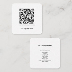RSVP QR Code Modern Modern Any Occasion Card