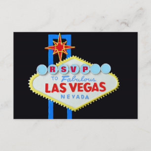 RSVP Reception Guest Reply Las Vegas Wedding Card