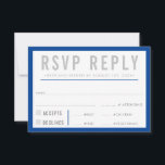 RSVP REPLY RESPONSE modern bold boy blue grey<br><div class="desc">by kat massard >>> https://linktr.ee/simplysweetpaperie <<< A bold type design for your RSVP REPLY CARDS - to match your main invitations. Love the design, but would like to see some changes - another colour scheme, product, add a photo or adapted for a different occasion - no worries simply contact me,...</div>