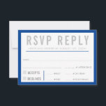 RSVP REPLY RESPONSE modern bold boy blue grey<br><div class="desc">by kat massard >>> https://linktr.ee/simplysweetpaperie <<< A bold type design for your RSVP REPLY CARDS - to match your main invitations. Love the design, but would like to see some changes - another colour scheme, product, add a photo or adapted for a different occasion - no worries simply contact me,...</div>
