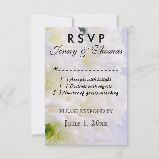 RSVP  Response Card (Front)