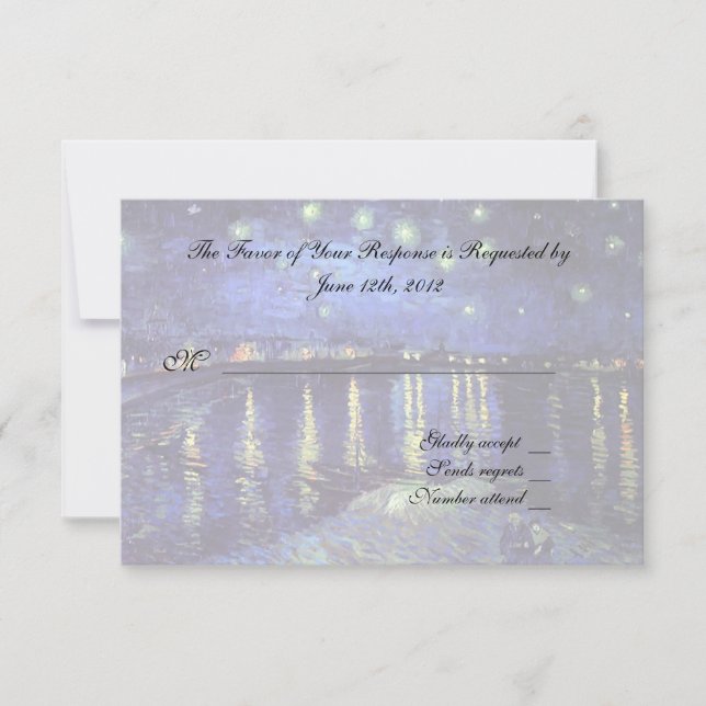 RSVP response card (Front)