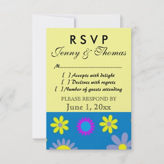 RSVP  Response Card (Front)