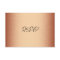RSVP Response Card Elegant Copper Bronze
