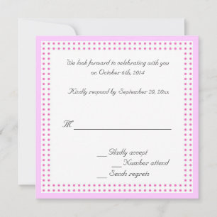 RSVP,response card for wedding invitation