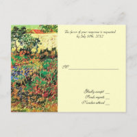 RSVP, response card, van Gogh