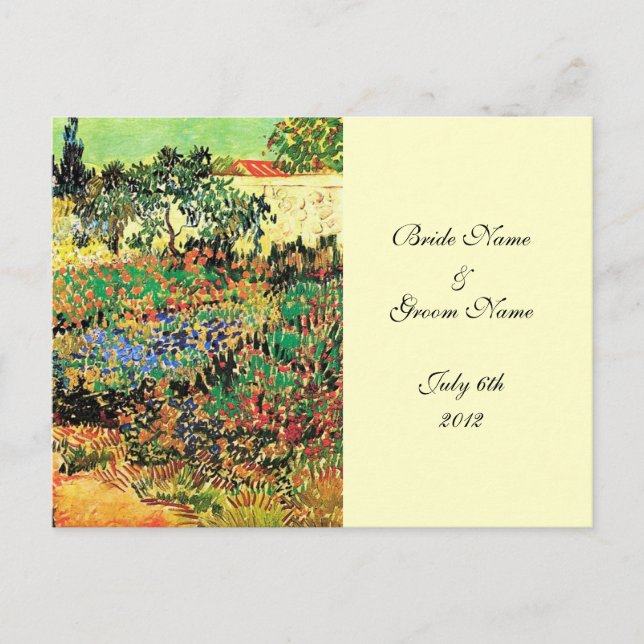 RSVP, response card, van Gogh Invitation Postcard (Front)