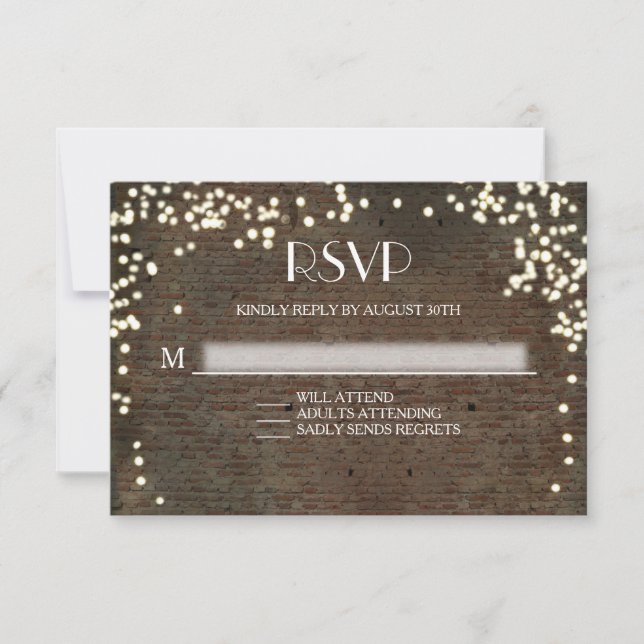 RSVP Response Industrial Chic Brick String Lights (Front)