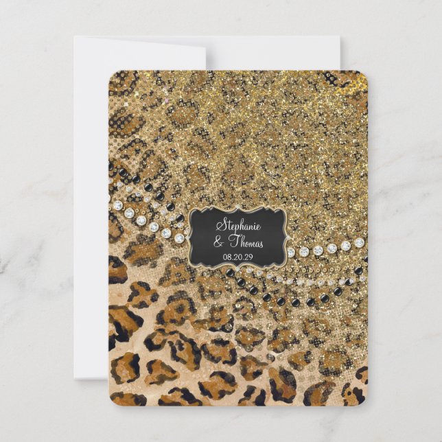 RSVP Response Natural Gold Leopard Animal Print (Front)