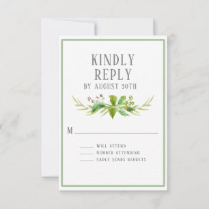 RSVP Simple Eucalyptus Leaf Seeds Greenery Hexagon