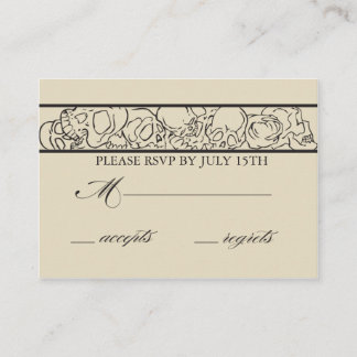RSVP Skulls Enclosure Card