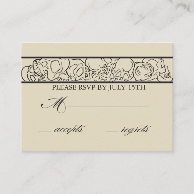 RSVP Skulls Enclosure Card (Front)