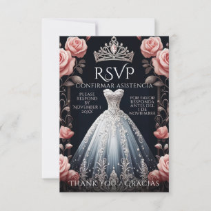 RSVP Spanish Quinceañera Rosas