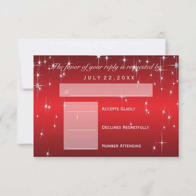 RSVP  Star Lights in Metallic Red - RSVP (Front)