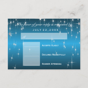 RSVP Star Lights in Metallic Sky Blue - RSVP