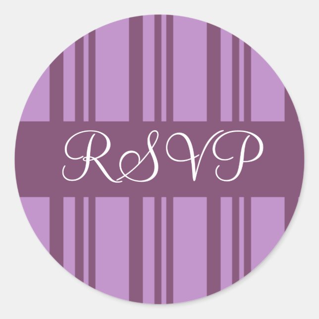 RSVP Stripes Envelope Sticker Seal (Front)