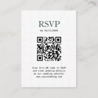 RSVP Travel Themed Passport Sage Green QR Code