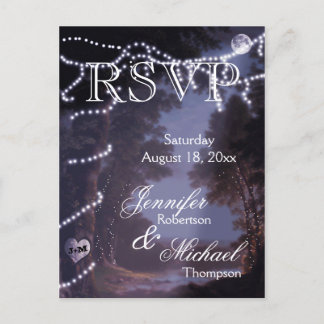 RSVP - Tree Lights Invitation Postcard