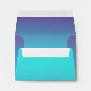 RSVP Turquoise to Purple Ombre with Star Envelope