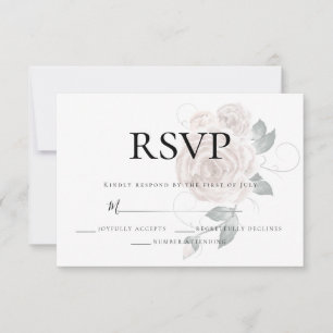 RSVP    Watercolor Dusty Rose Pink 