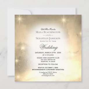 *~* RSVP Website Galaxy Nebula Celestial Wedding Invitation