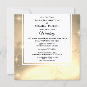 *~* RSVP Website Nebula Galaxy Celestial Wedding Invitation