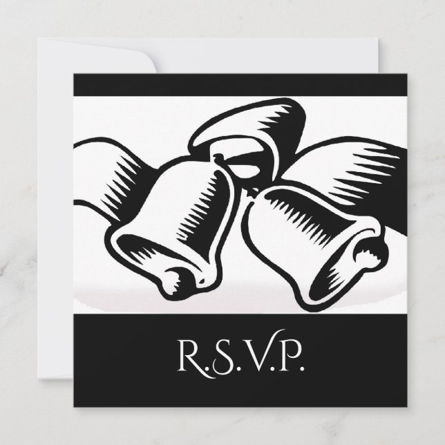 RSVP Wedding Bells Invitation (Front)