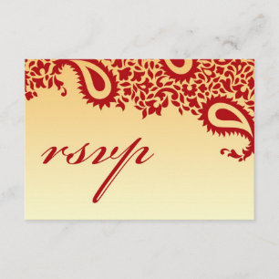RSVP Wedding Card with Food Option