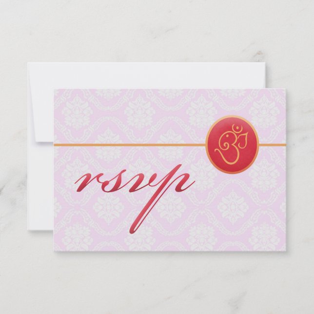 RSVP Wedding Indian Style Card (Front)