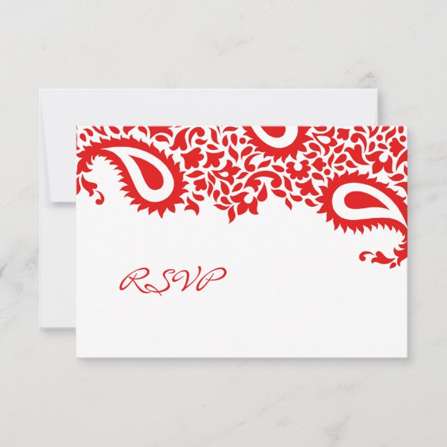 RSVP Wedding Indian Style Card (Front)