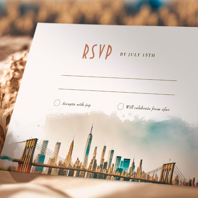 RSVP Wedding Insert New York Destination Invitatio Invitation (Creator Uploaded)