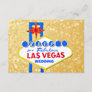 RSVP Wedding Reception Las Vegas Golden Card