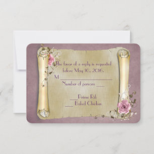 RSVP Wedding Scroll