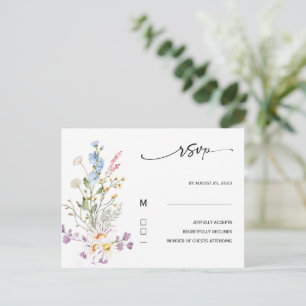Rsvp Wildflower Boho Card