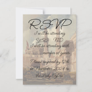 RSVP with 'A Cairo Bazaar' painting Postcard