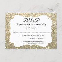 RSVP Your Day Glitter Fab Gold