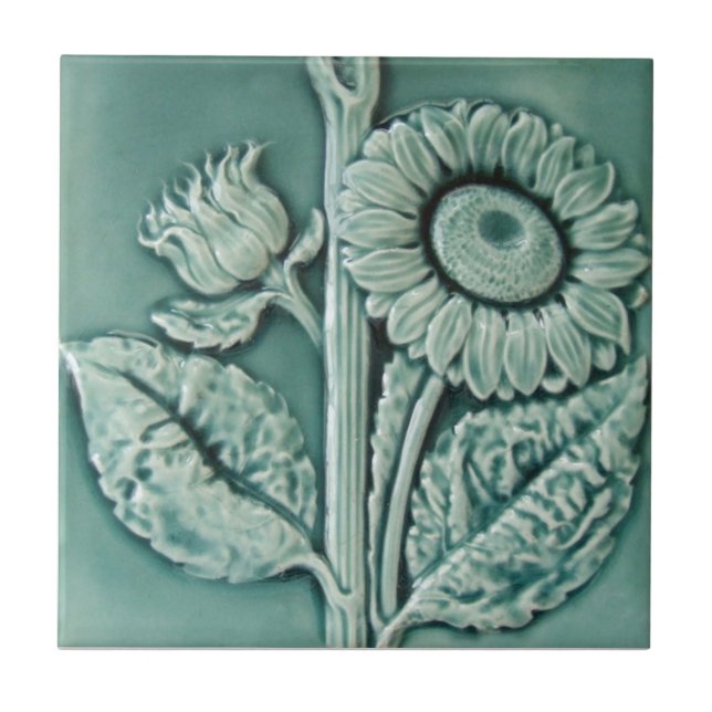 RT033 Faux-Relief Antique Reproduction Tile (Front)