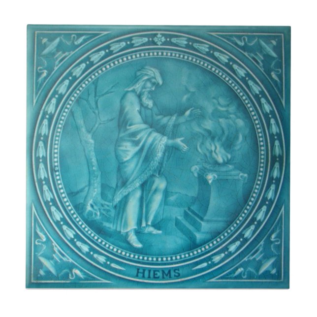RT050 Faux-Relief Antique Reproduction Tile (Front)