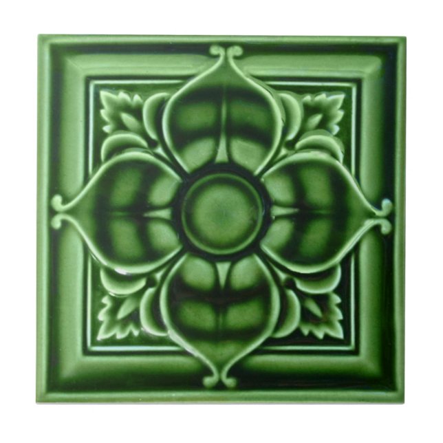 RT060 Faux-Relief Antique Reproduction Tile (Front)