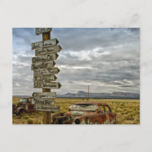 RT 66 Arizona Desert Postcard