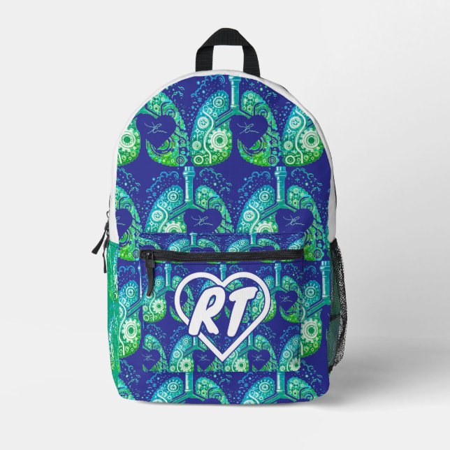 RT at heart Printed Backpack (Front)