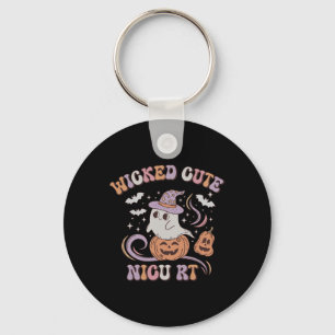 Rt Halloween Ghost Spooky Respiratory Therapist Pe Key Ring
