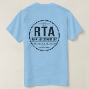 RTA Flow Assessment Unit Skateboard Route Analysis T-Shirt