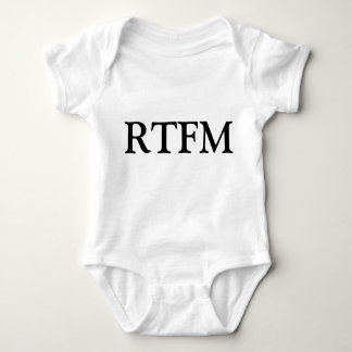 RTFM Read the ******* Manual Funny Newborn T-Shirt Baby Bodysuit