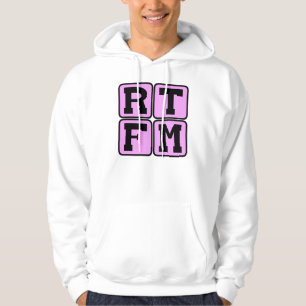RTFM Read The #$%%^ Manual Internet Slang Acronym Hoodie
