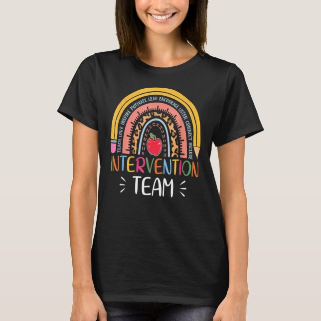 Rti Team Response Intervention Teacher School Team T-Shirt (Front)