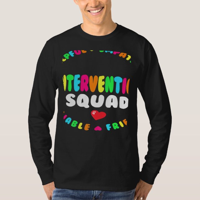RTI Team Response Teacher Back to School Intervent T-Shirt (Front)