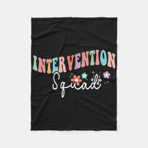 Rti Team Squad Intervention Teacher Byck To School Fleece Blanket