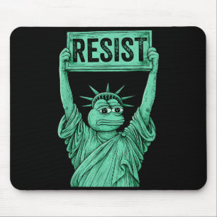 Rtland Frog Funny City Art - Rtland Frog Protest Mouse Pad